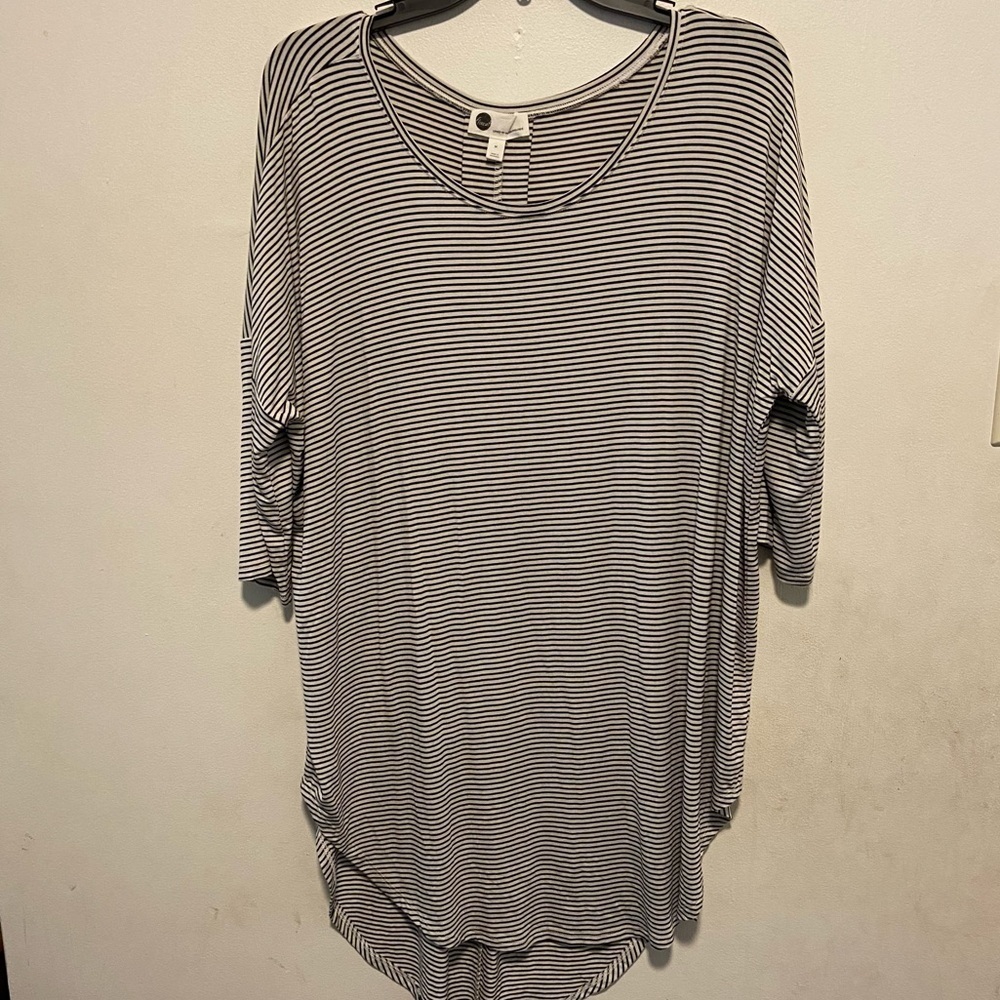 Anthropologie Women’s Striped Floreat Tunic Size Medium Beachy Slouchy Lagom